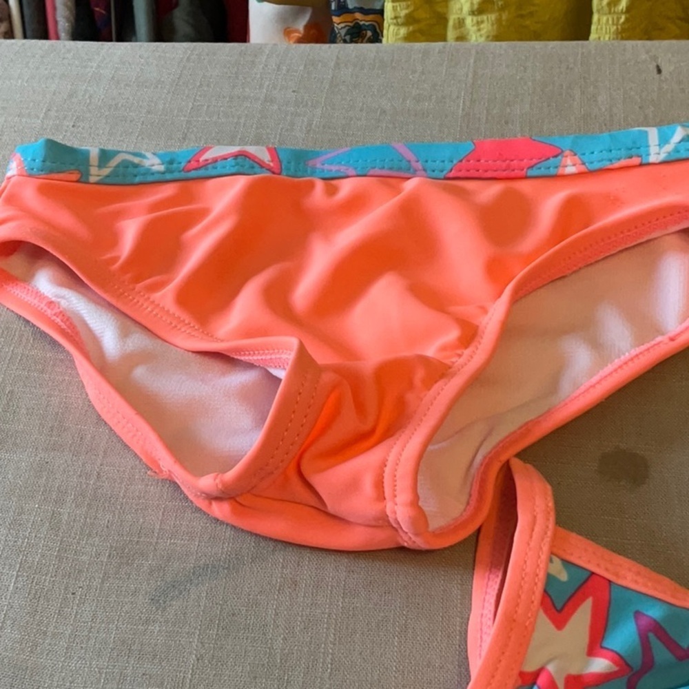 Wonder Nation Starry Blue and Orange Kids Bikini - Picture 3 of 8